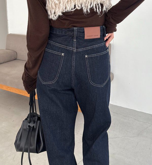  「【新色/人気アイテムがアップグレード】13ozハイウエストストレートデニム」|デニム|