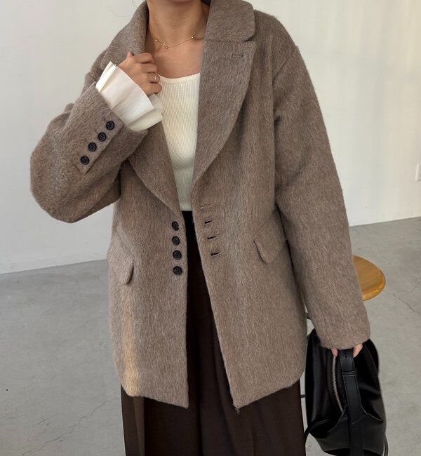  「【サイズ展開あり】シャギーウールコート」|その他|