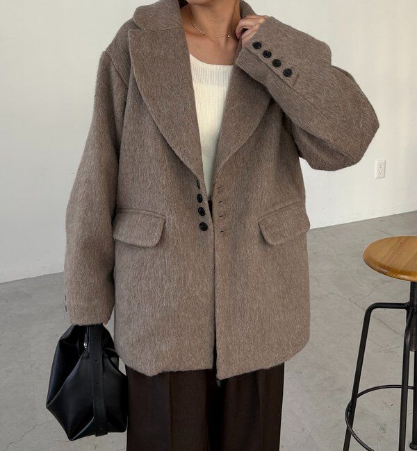  「【サイズ展開あり】シャギーウールコート」|その他|