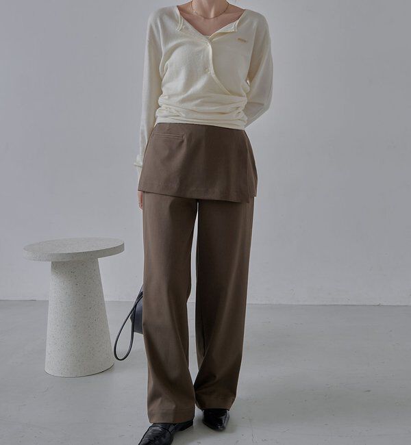  「カーディガン風アシメニット」|ニット・セーター|