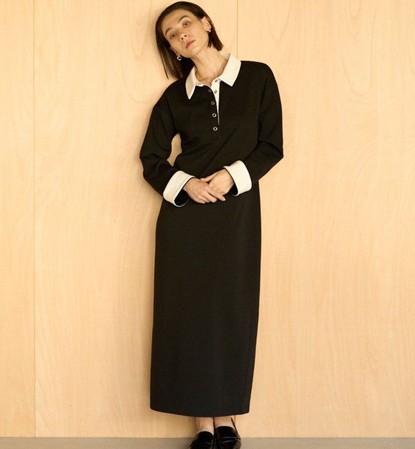  「【低身長サイズあり】〈C.L〉バイカラーポロカットワンピース」|ワンピース|