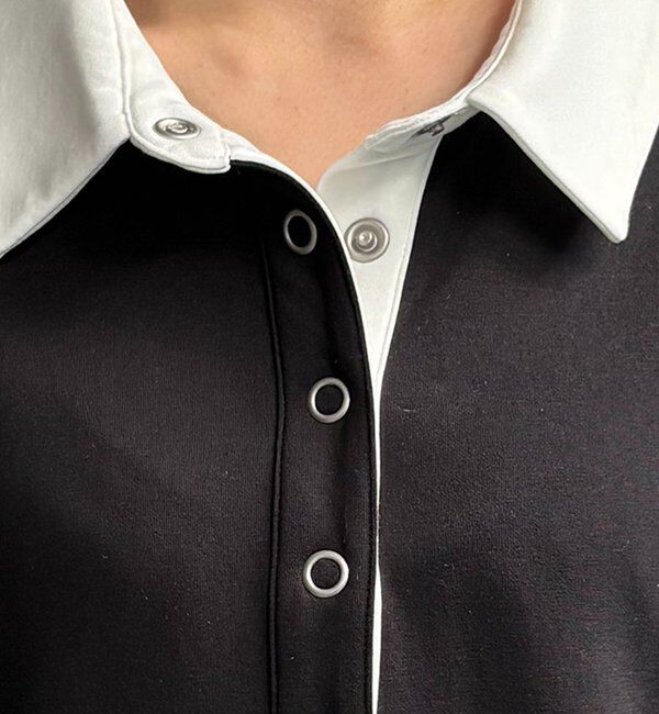  「【低身長サイズあり】〈C.L〉バイカラーポロカットワンピース」|ワンピース|