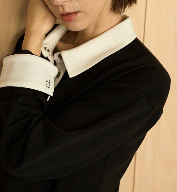  「【低身長サイズあり】〈C.L〉バイカラーポロカットワンピース」|ワンピース|