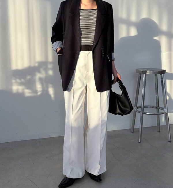  「【サイズ展開あり】〈C.L〉リネンタッチテーラードジャケット」|テーラードジャケット|