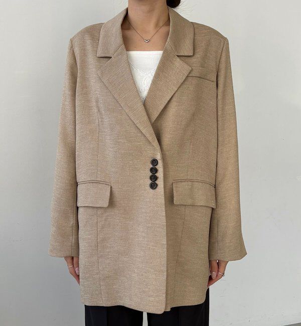  「【サイズ展開あり】〈C.L〉リネンタッチテーラードジャケット」|テーラードジャケット|