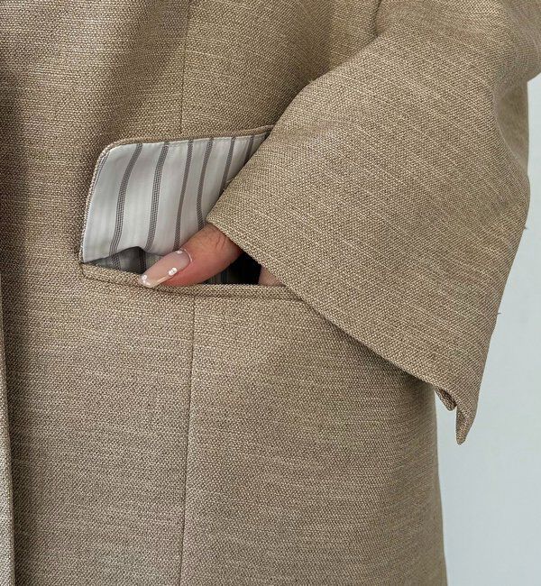  「【サイズ展開あり】〈C.L〉リネンタッチテーラードジャケット」|テーラードジャケット|