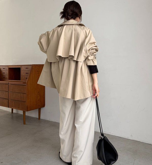  「【サイズ展開あり】バックギャザーコート」|その他|