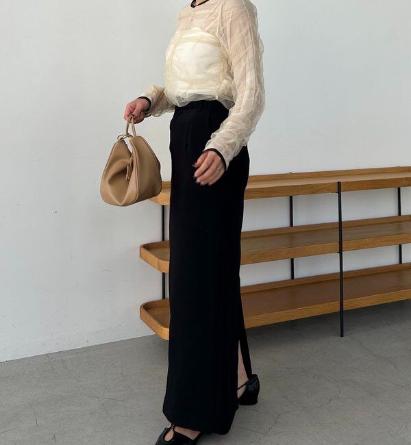  「チュールギャザーブラウス」|シャツ・ブラウス|