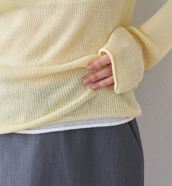  「【26SS予約】ヘンリーネックレイヤードニット」|ニット・セーター|