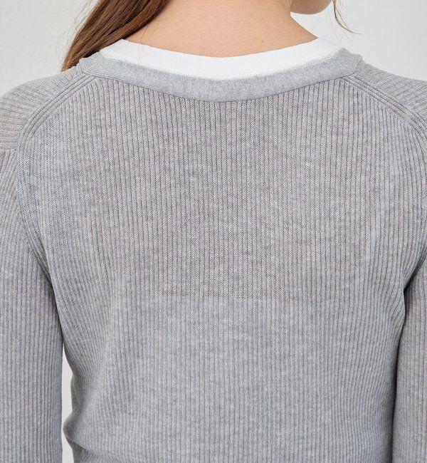  「【26SS予約】ヘンリーネックレイヤードニット」|ニット・セーター|