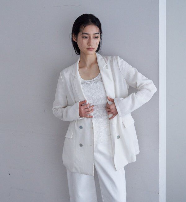  「【26SS予約】シアーウォッシャブルジャケット」|テーラードジャケット|