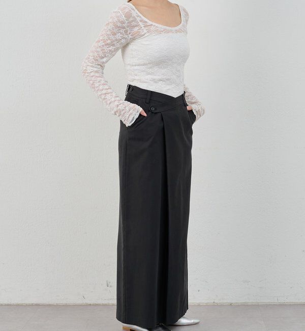  「【26SS予約】ウエストデザインスカート」|スカート|