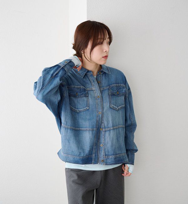  「【26SS予約】シアーデニムシャツ」|シャツ・ブラウス|