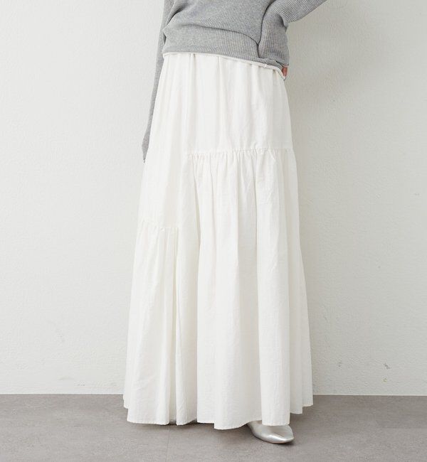  「【26SS予約】タフタボリュームスカート」|スカート|
