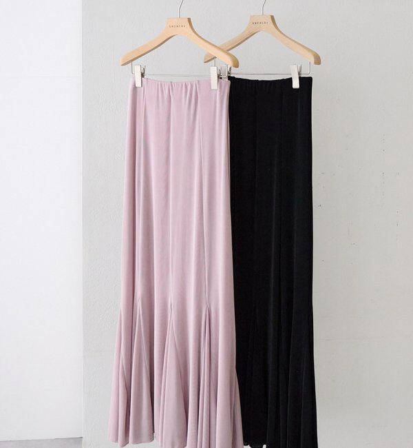  「シアーリブフレアースカート」|スカート|