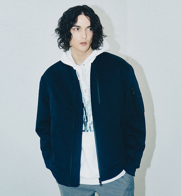 ABAHOUSE「【WWS / ワークウェアスーツ】洗えるMA-1 ブルゾン」|ブルゾン・スタジャン|