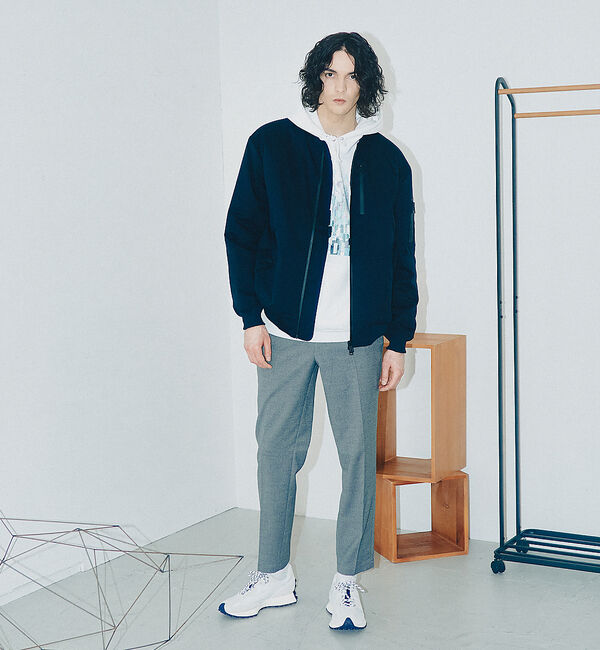 ABAHOUSE「【WWS / ワークウェアスーツ】洗えるMA-1 ブルゾン」|ブルゾン・スタジャン|