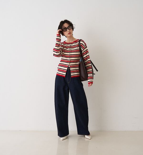 Rouge vif「【RED CARD/レッドカード】Montana カーブバギーデニム」|デニム|