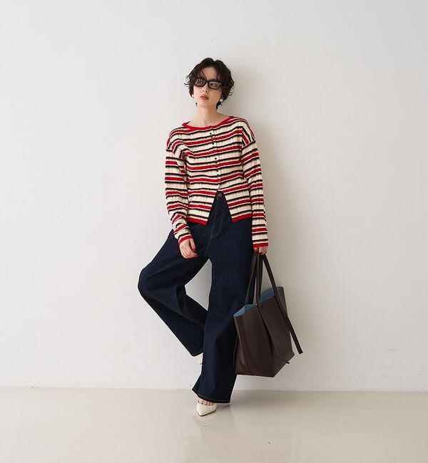 Rouge vif「【RED CARD/レッドカード】Montana カーブバギーデニム」|デニム|