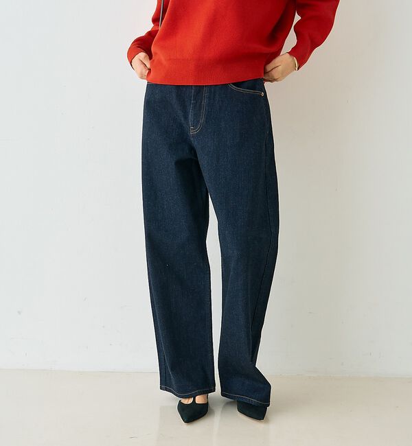 Rouge vif「【RED CARD/レッドカード】Montana カーブバギーデニム」|デニム|