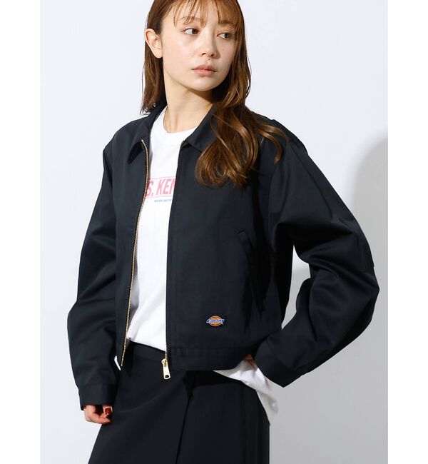 Rouge vif「【Dickies/ディッキーズ】Short Eisenhower Jacket」|ブルゾン・スタジャン|ブラック
