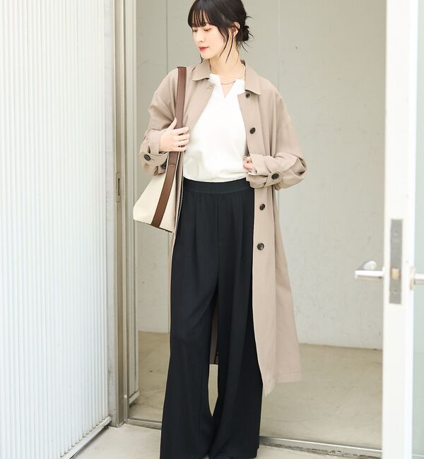 Rouge vif「ダブルフェイスプルオーバーブラウス【予約】」|シャツ・ブラウス|