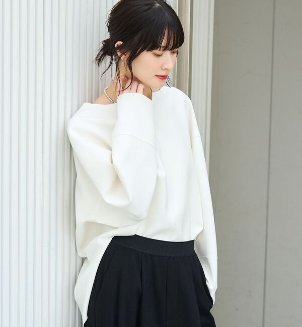 Rouge vif「ダブルフェイスプルオーバーブラウス【予約】」|シャツ・ブラウス|