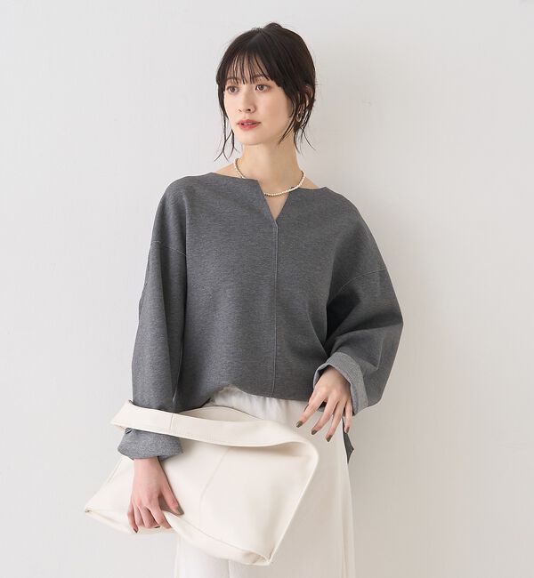 Rouge vif「ダブルフェイスプルオーバーブラウス【予約】」|シャツ・ブラウス|