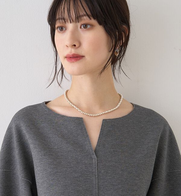 Rouge vif「ダブルフェイスプルオーバーブラウス【予約】」|シャツ・ブラウス|