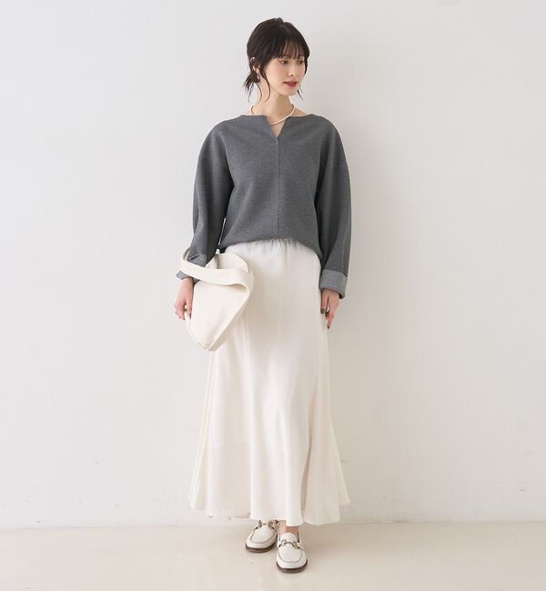 Rouge vif「ダブルフェイスプルオーバーブラウス【予約】」|シャツ・ブラウス|