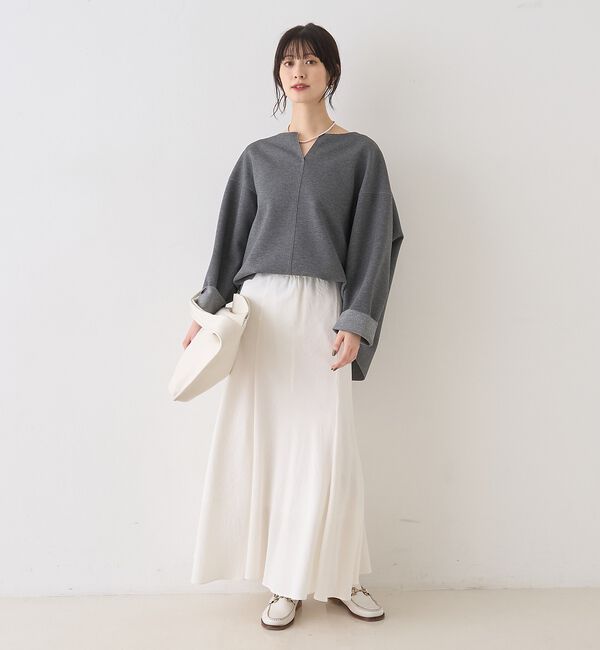 Rouge vif「ダブルフェイスプルオーバーブラウス【予約】」|シャツ・ブラウス|