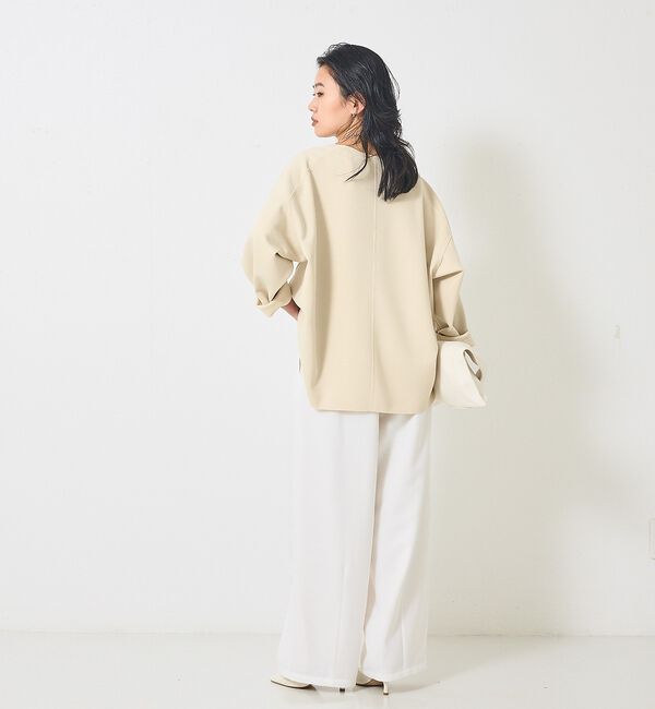 Rouge vif「ダブルフェイスプルオーバーブラウス【予約】」|シャツ・ブラウス|