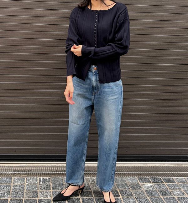 Rouge vif「【定番人気追加】【RED CARD/レッドカード】Jazz ルーズテーパードワイ」|デニム|