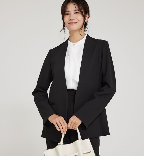 abahouse mavie「【WEB Domani掲載】【エニデイカセット】ノーカラージャケット」|ノーカラージャケット|