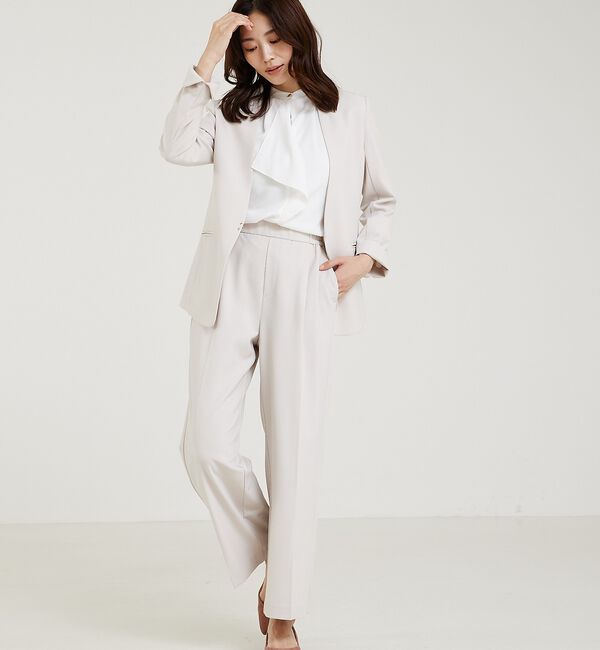 abahouse mavie「【WEB Domani掲載】【エニデイカセット】ノーカラージャケット」|ノーカラージャケット|