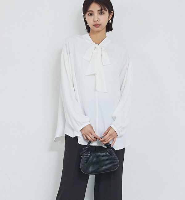 abahouse mavie「ボウタイ2WAYブラウス」|シャツ・ブラウス|