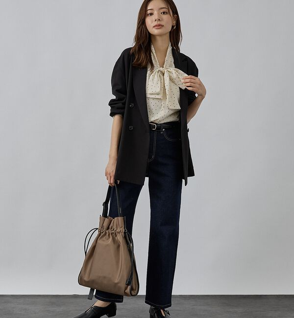 abahouse mavie「ボウタイ2WAYブラウス」|シャツ・ブラウス|