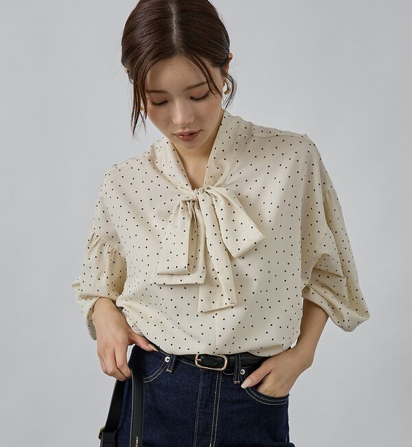 abahouse mavie「ボウタイ2WAYブラウス」|シャツ・ブラウス|