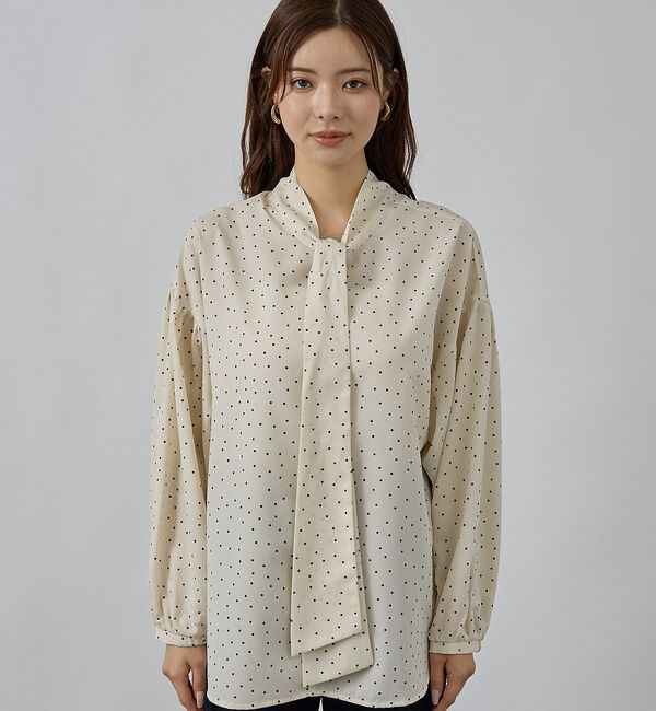 abahouse mavie「ボウタイ2WAYブラウス」|シャツ・ブラウス|