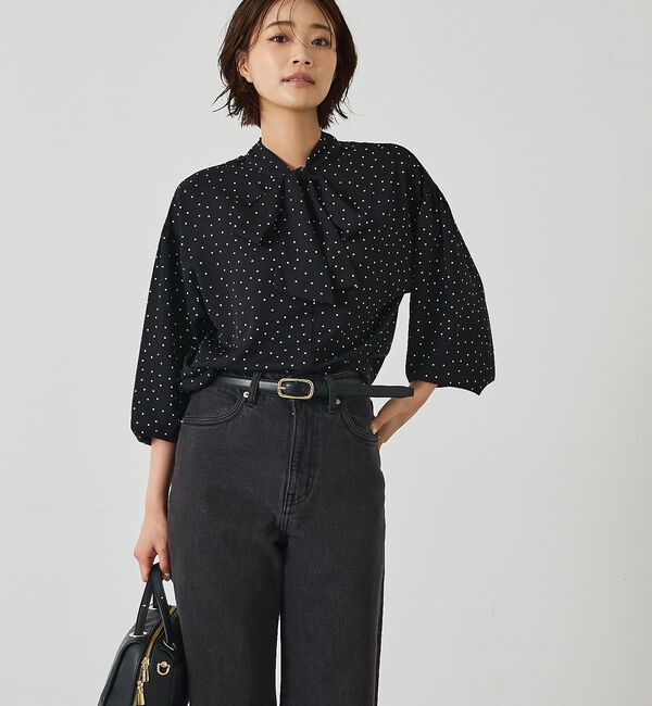 abahouse mavie「ボウタイ2WAYブラウス」|シャツ・ブラウス|