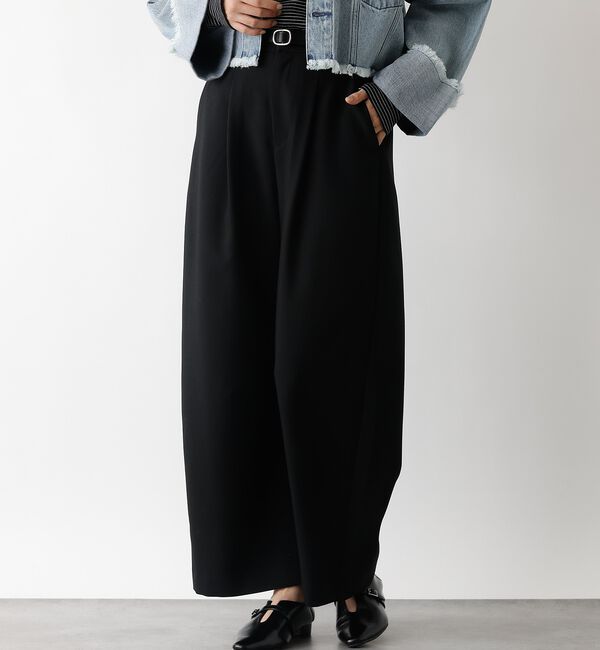 abahouse mavie「【後ろウエストゴム】ダブルクロスカーブパンツ」|その他|