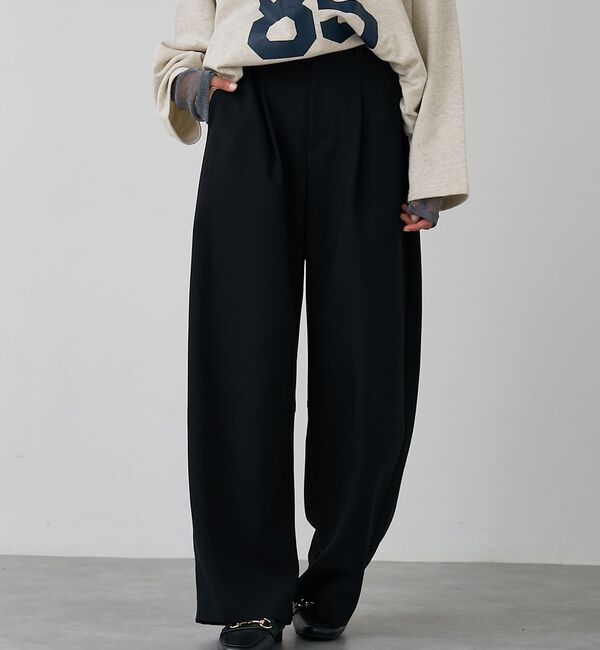 abahouse mavie「【後ろウエストゴム】ダブルクロスカーブパンツ」|その他|