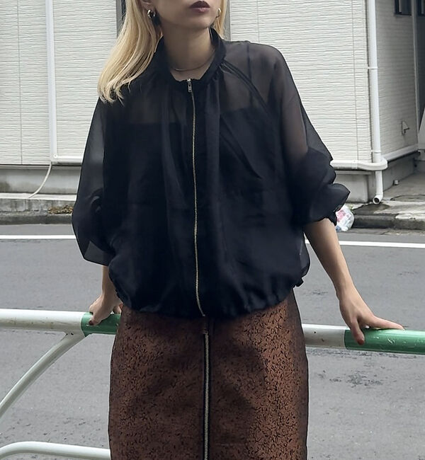 NOMINE「シアー ライトブルゾン」|ブルゾン・スタジャン|