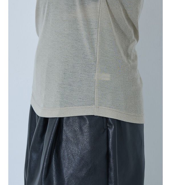 NOMINE「ダブルスリーブ シアー ロンT」|Tシャツ・カットソー|