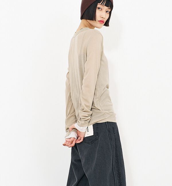NOMINE「ダブルスリーブ シアー ロンT」|Tシャツ・カットソー|