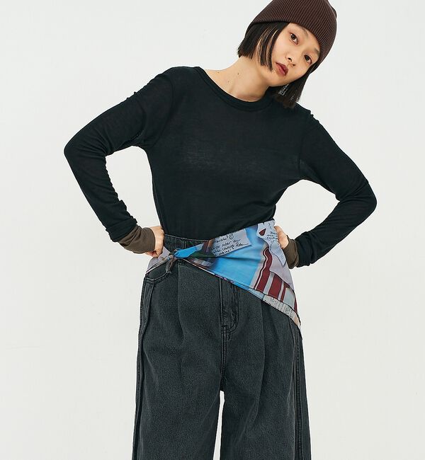 NOMINE「ダブルスリーブ シアー ロンT」|Tシャツ・カットソー|