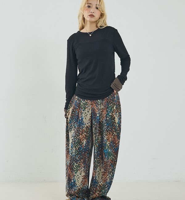 NOMINE「ダブルスリーブ シアー ロンT」|Tシャツ・カットソー|