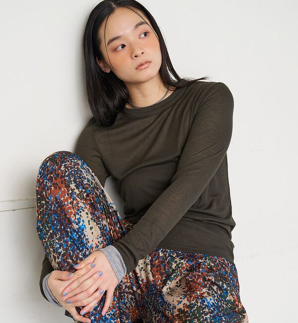 NOMINE「ダブルスリーブ シアー ロンT」|Tシャツ・カットソー|