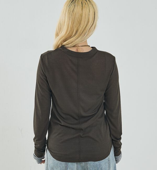 NOMINE「ダブルスリーブ シアー ロンT」|Tシャツ・カットソー|