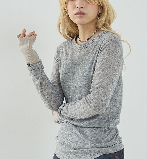 NOMINE「ダブルスリーブ シアー ロンT」|Tシャツ・カットソー|